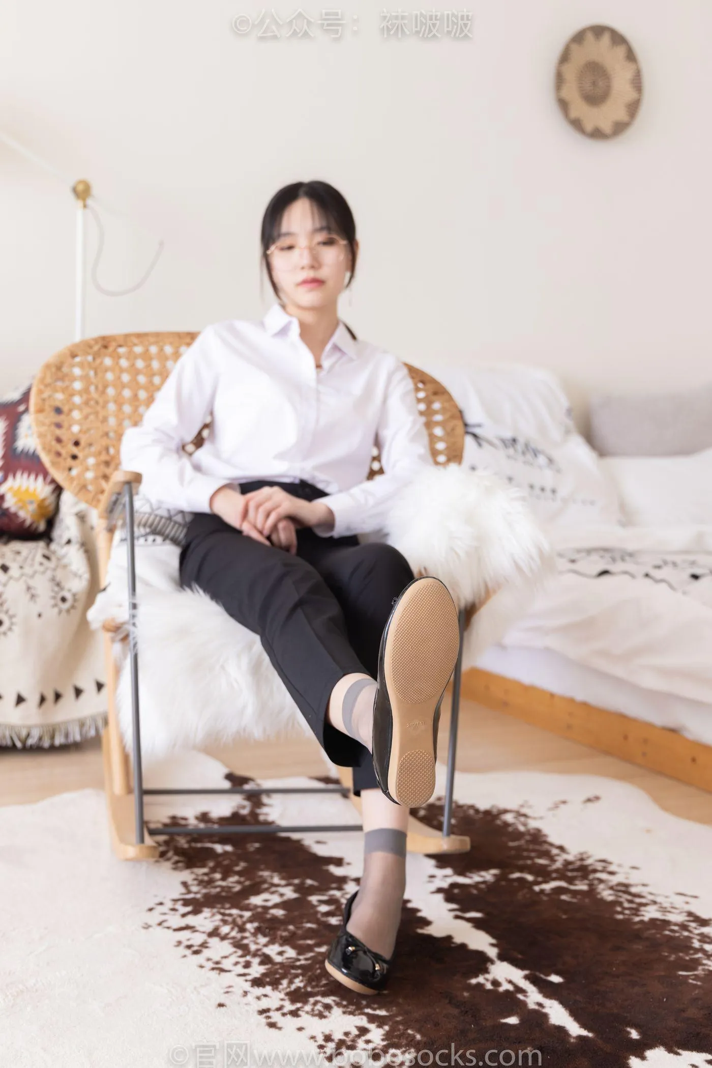 [BoBoSocks袜啵啵]NO.085 小甜豆-平底鞋、短灰丝、短肉丝 [140P]插图